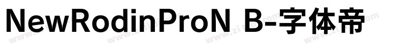 NewRodinProN B字体转换